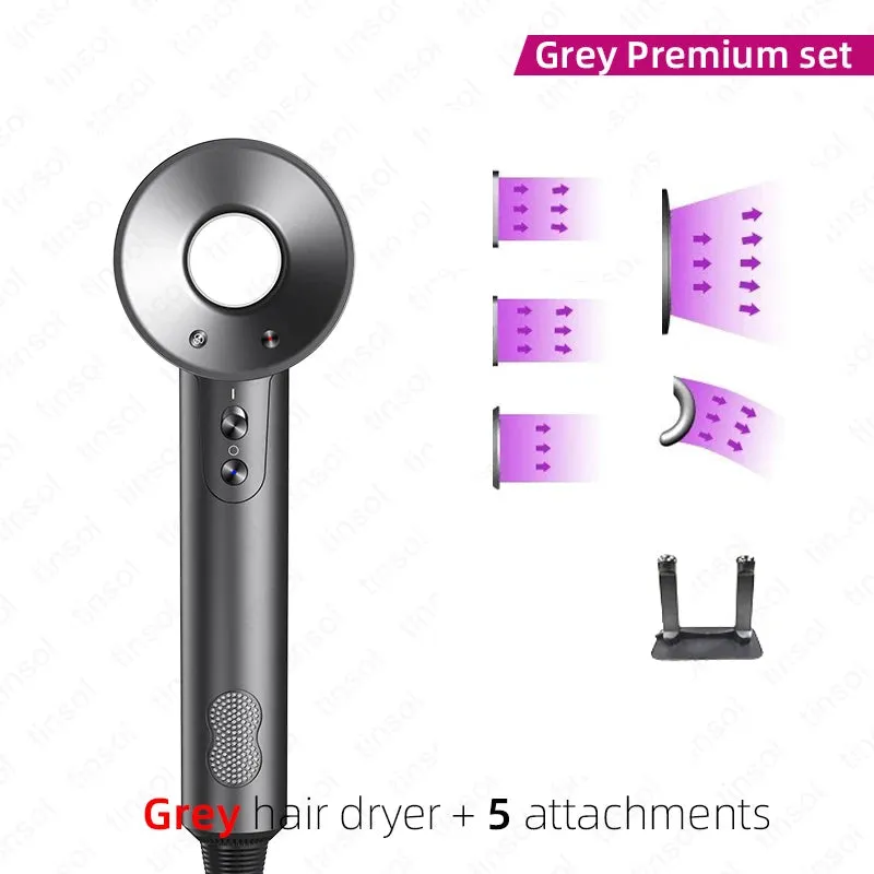 Professinal Leafless Hair Dryer 220V Negative Ion Quick Dry Home Powerful Hair Constant Flyaway Attachment Anion Electric Dryer