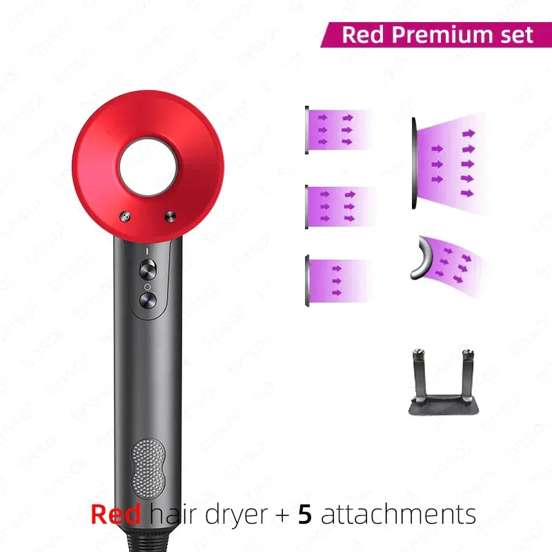 Professinal Leafless Hair Dryer 220V Negative Ion Quick Dry Home Powerful Hair Constant Flyaway Attachment Anion Electric Dryer