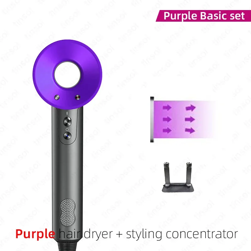 Professinal Leafless Hair Dryer 220V Negative Ion Quick Dry Home Powerful Hair Constant Flyaway Attachment Anion Electric Dryer