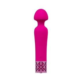 Royal Gems Scepter Silicone Rechargeable Vibrator Pink