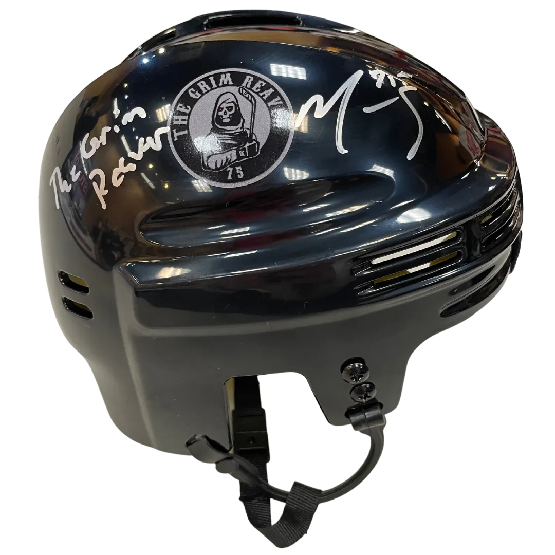 Ryan Reaves Autographed Fan HQ Exclusive SotaStick Art Mini Helmet (Numbered Edition)