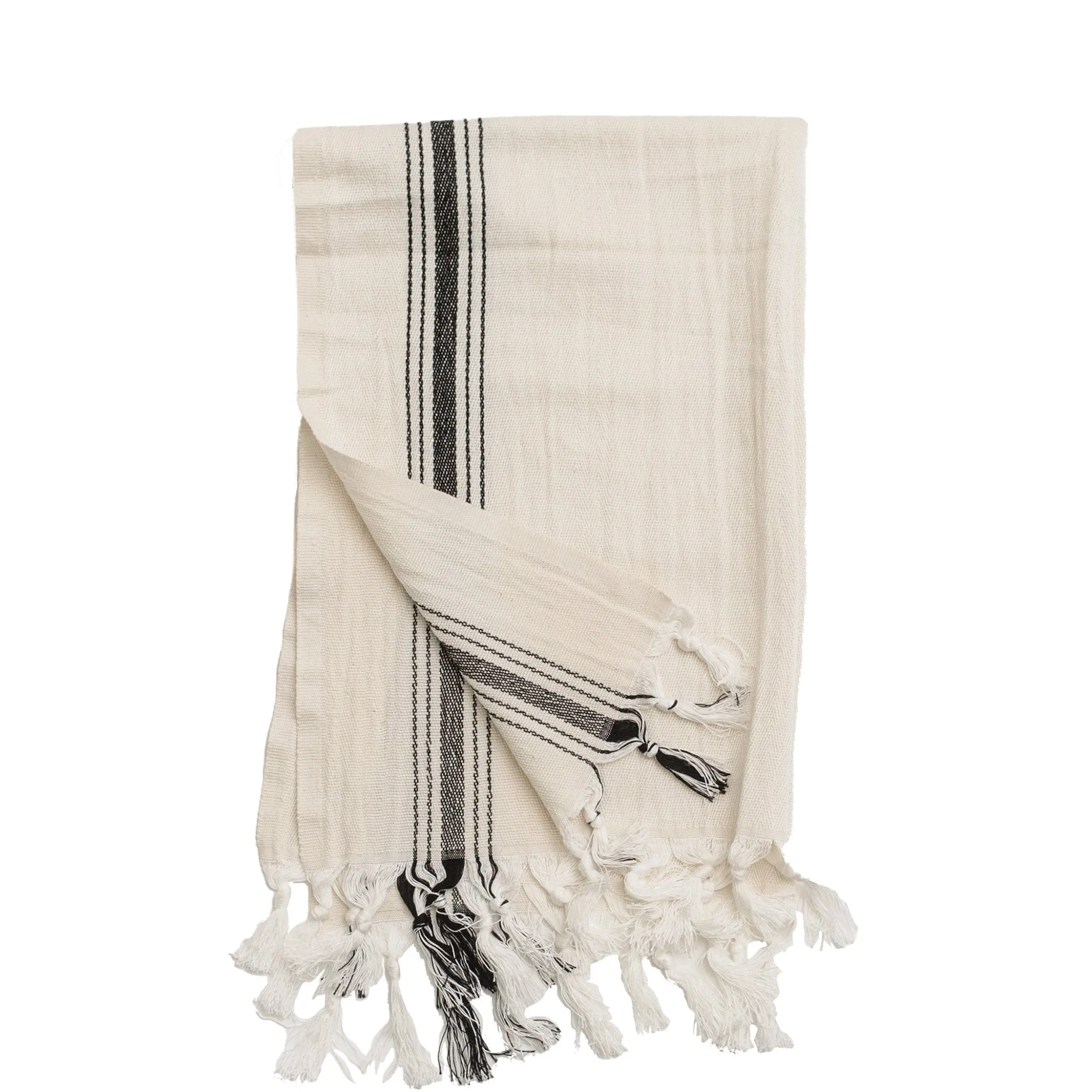 Savannah Turkish Cotton   Bamboo Hand Towel - Five Stripe