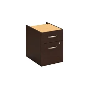 (Scratch & Dent) Bush Business Furniture Components 2 Drawer 3/4 Pedestal, Mocha Cherry