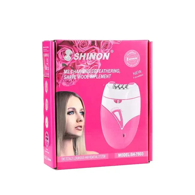 Shinon SH-7803 Epilator Rechargeable Threading Machine Full Body Hair Removal Machine From Roots