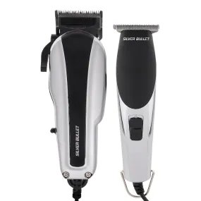 Silver Bullet Dynamic Duo Hair Trimmer and Clipper Set