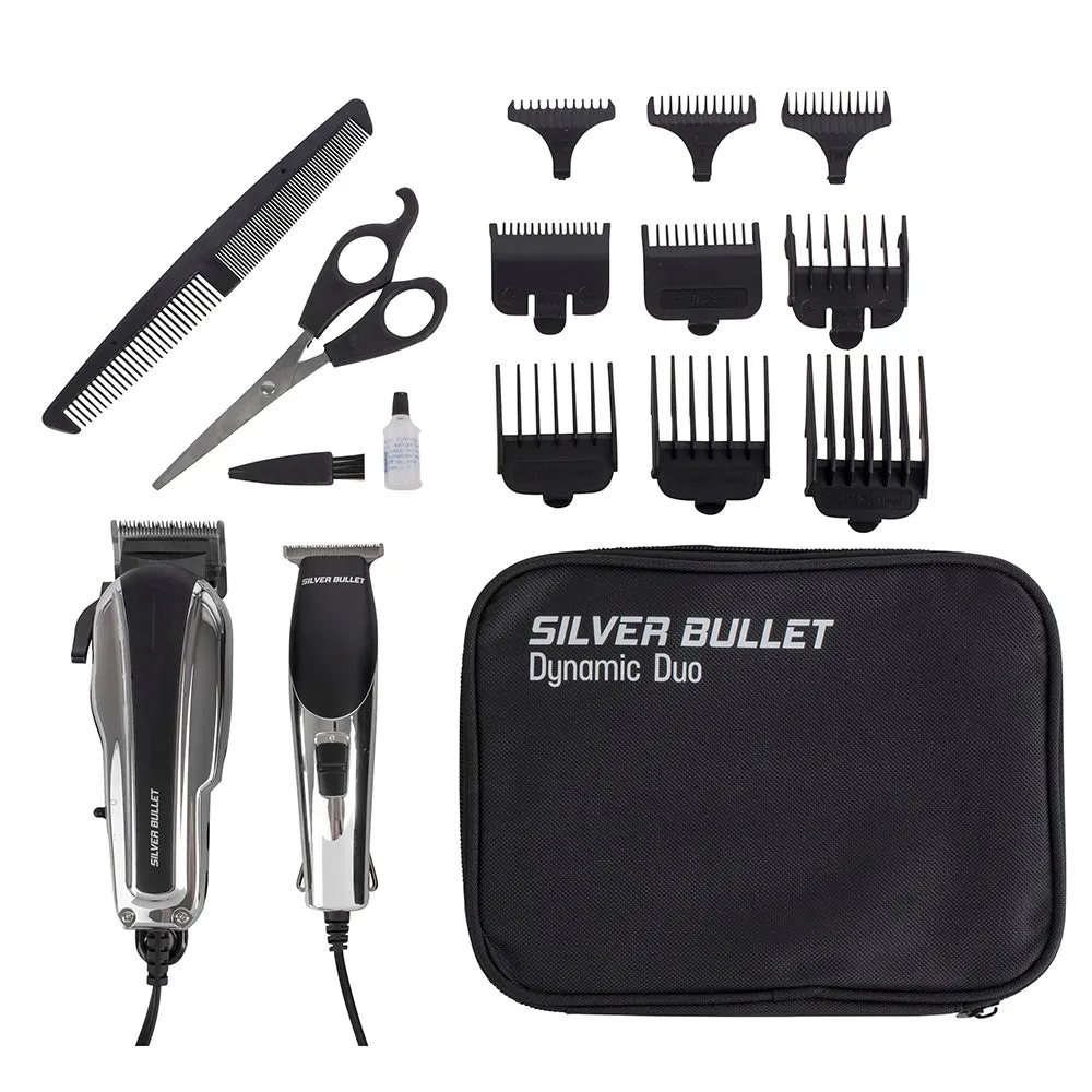 Silver Bullet Dynamic Duo Hair Trimmer and Clipper Set