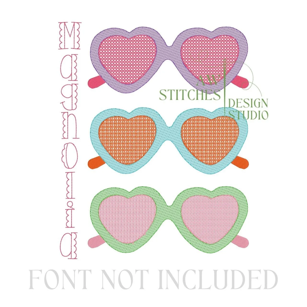 Sketch Heart Sunglasses