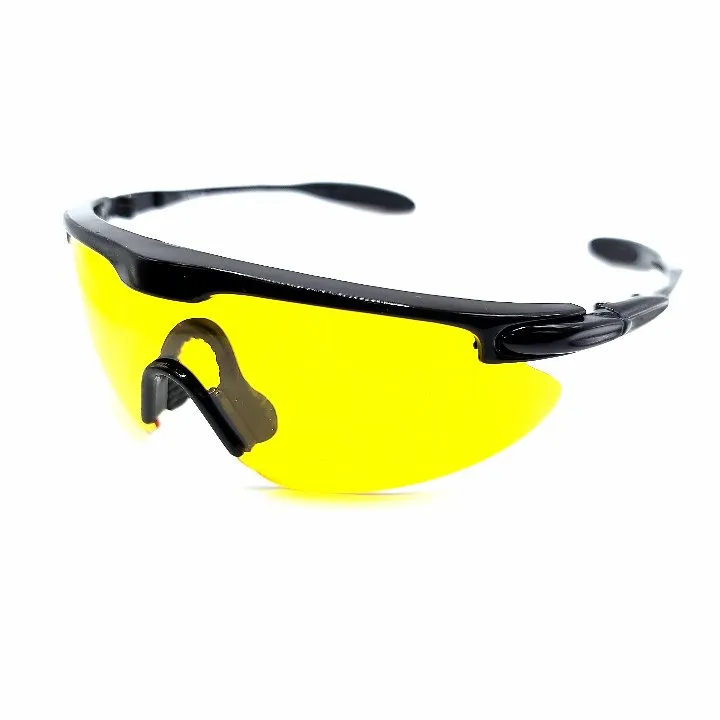 Spaceman Half Frame Sport Night Driving Yellow Lens Safety Glasses