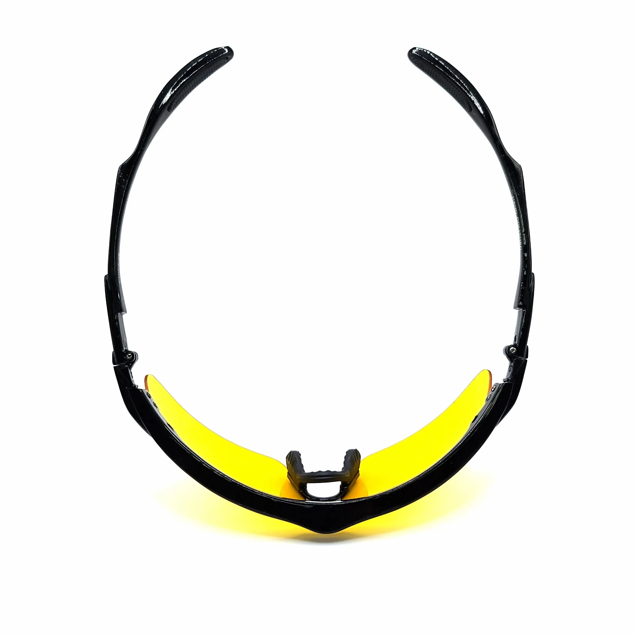 Spaceman Half Frame Sport Night Driving Yellow Lens Safety Glasses