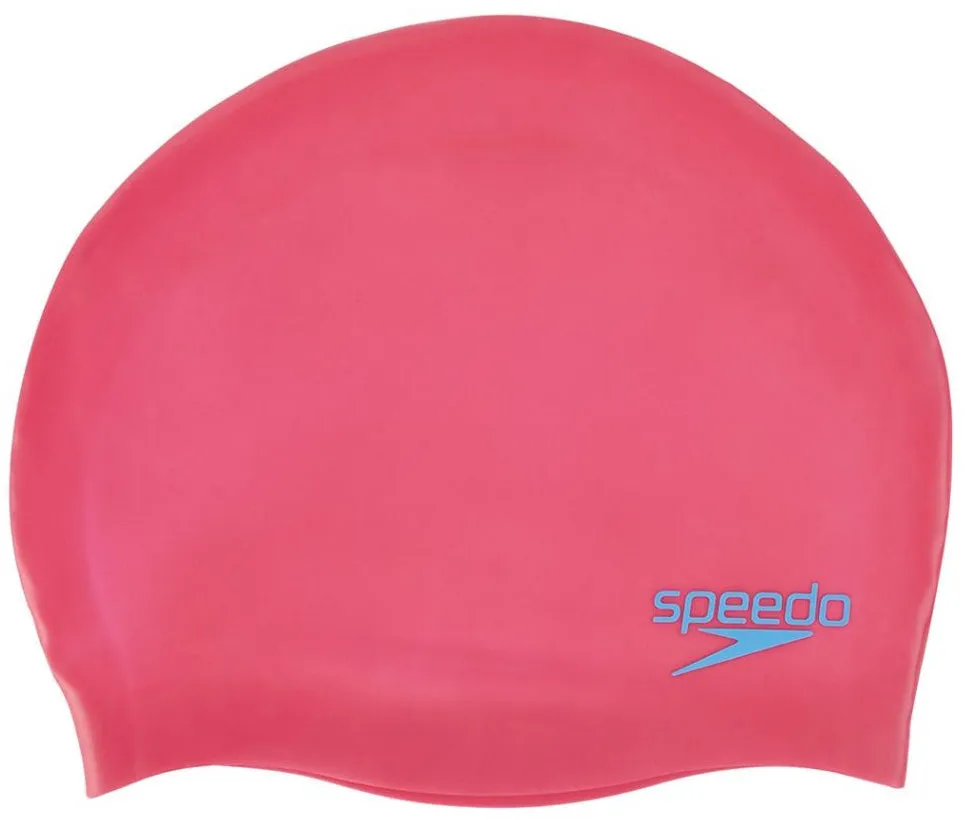 Speedo Junior Plain Moulded Silicone Cap - Multi