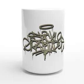 Stack Gratitudes (MTO) 
 White 15oz Ceramic Mug