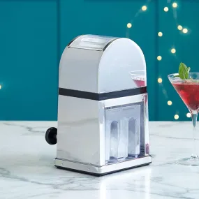 Stainless Steel Ice Shaver Machine Manual Snow Cone Smoothie Mini Shaved Ice Cream Maker