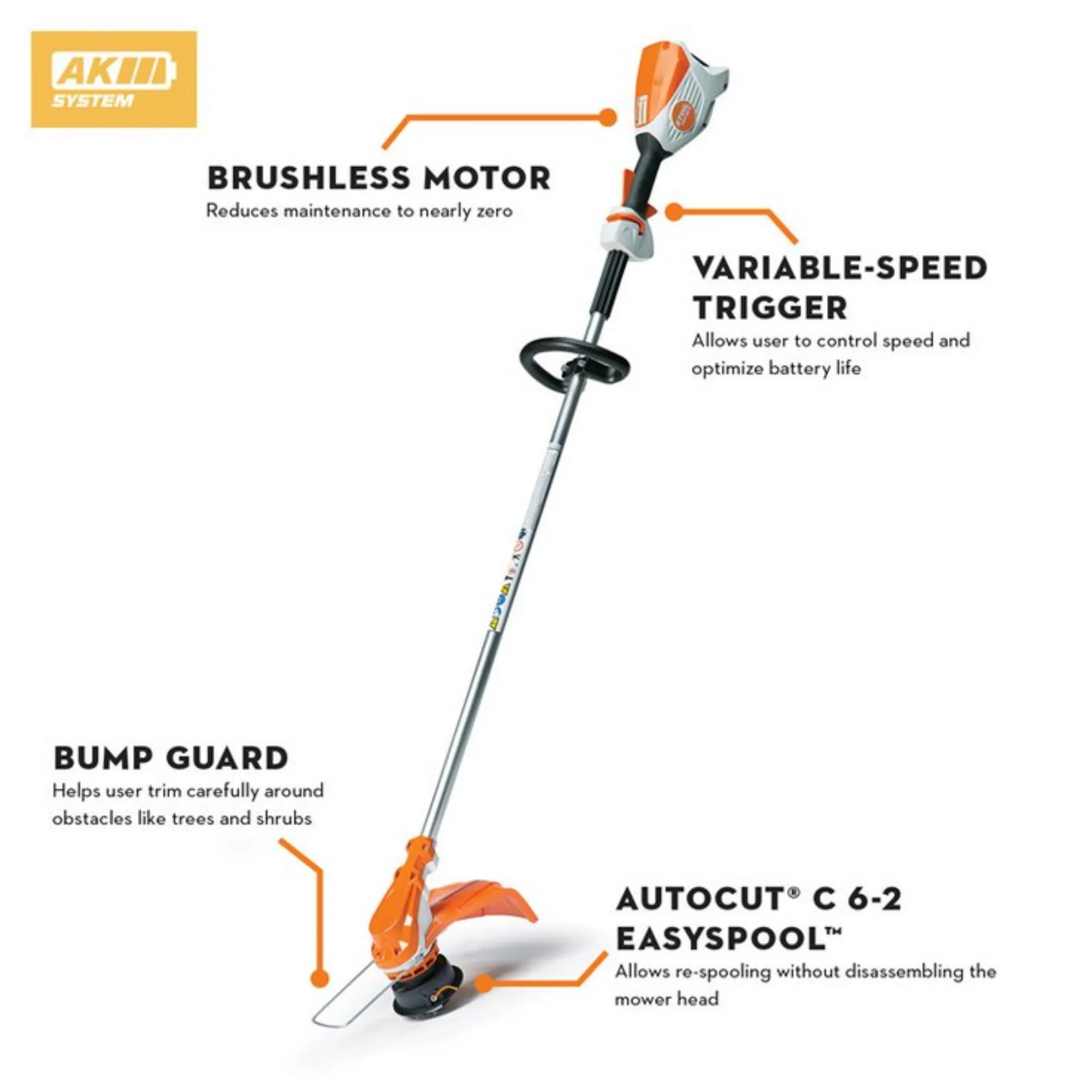 STIHL FSA 60 R Battery Powered Trimmer with EasySpool