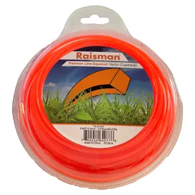 String Trimmer Line Square Orange .095" 125 feet 1/2 Pound Donut