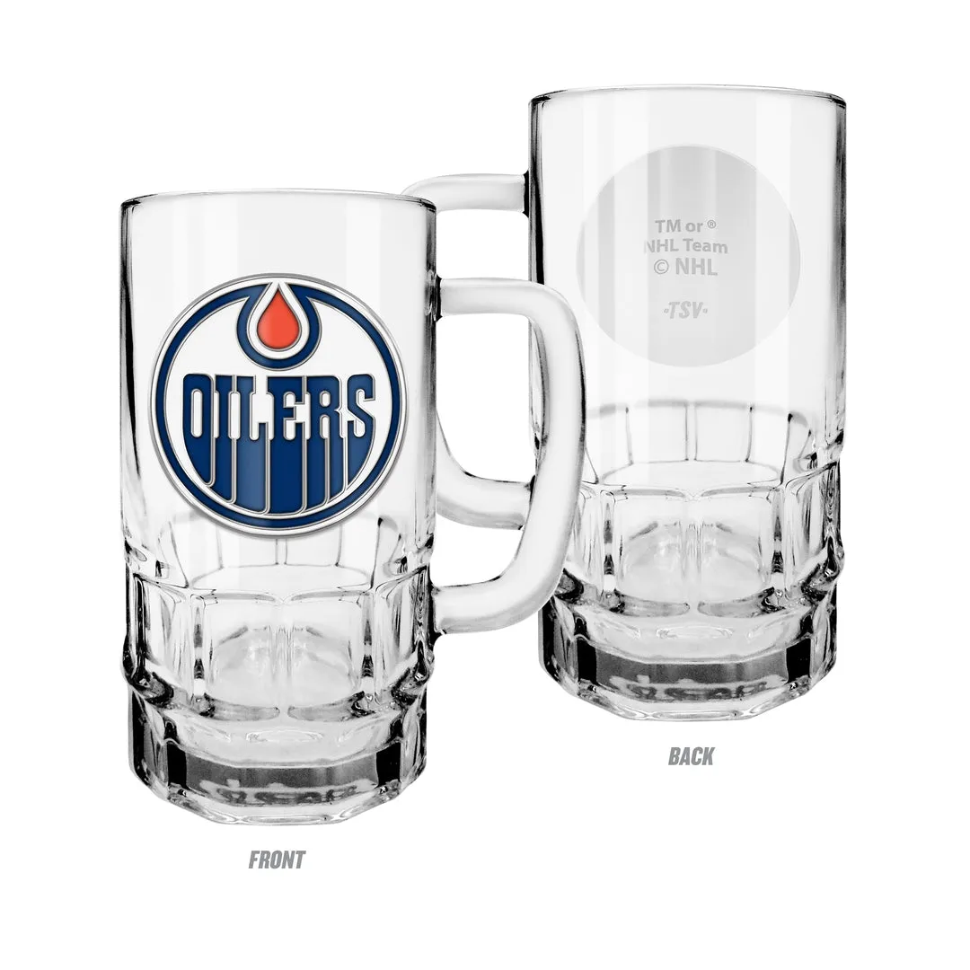 The Sports Vault 18 oz NHL Edmonton Oilers Medallion Mug