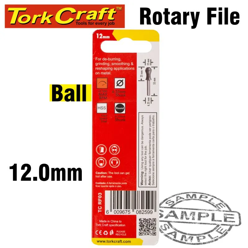 TORK CRAFT ROTARY FILE BALL TC RF03