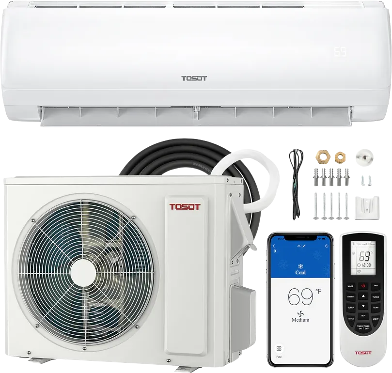 Tosot Mini-Split Air Conditioner with Heat Pump & WiFi 9,000 BTU 230V New