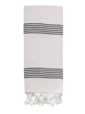 Turkish Cotton   Bamboo Hand Towel - Multi Stripes