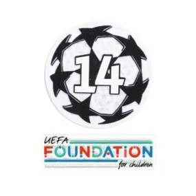 UEFA 2021-24 Real Madrid Champion League Youth Patch Set 14 (Foundation Patch Included)