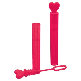 Valentine Mini Bubble Wands, Red, 10 Count