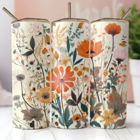 Wildflower 20oz Skinny Tumbler