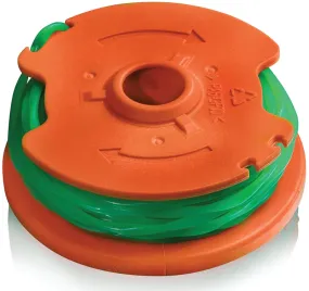 WORX WA0014 Spool and Line, 0.080 in Dia, 20 ft L, Co-Polymer Nylon Resin, Green :EA: QUANTITY: 1