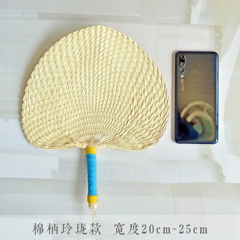 Zhu Shan 竹扇 Old-Fashioned Portable Woven Unisex Bamboo Fan