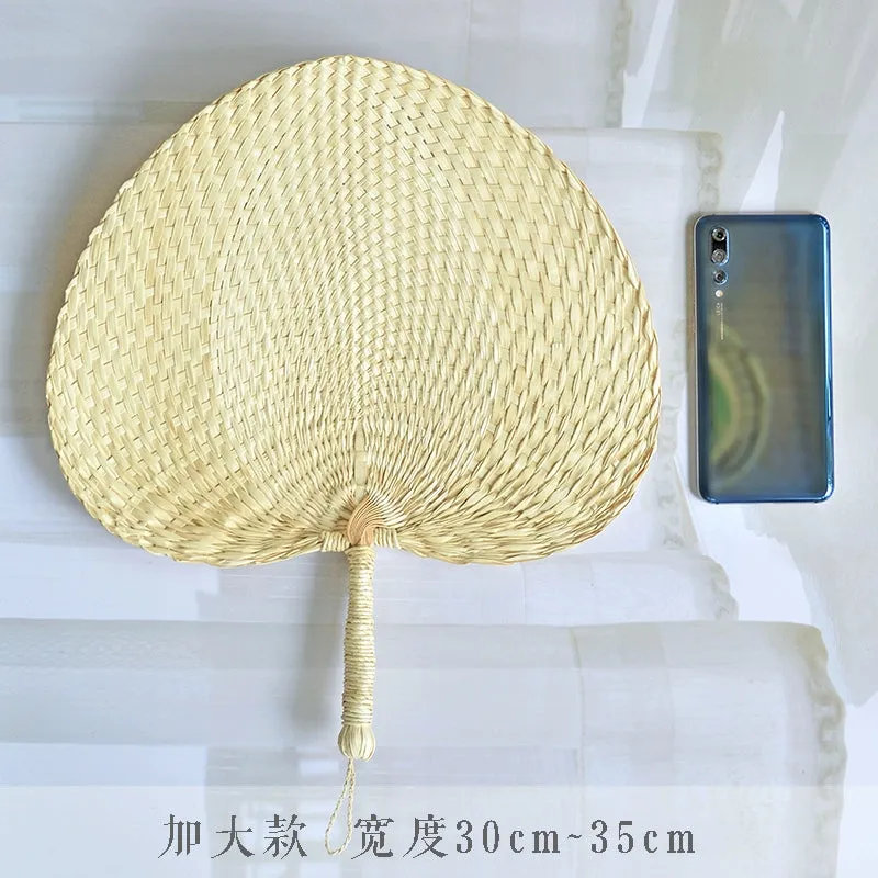 Zhu Shan 竹扇 Old-Fashioned Portable Woven Unisex Bamboo Fan