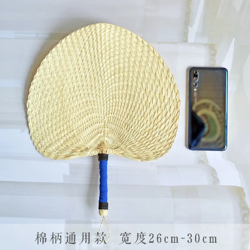 Zhu Shan 竹扇 Old-Fashioned Portable Woven Unisex Bamboo Fan