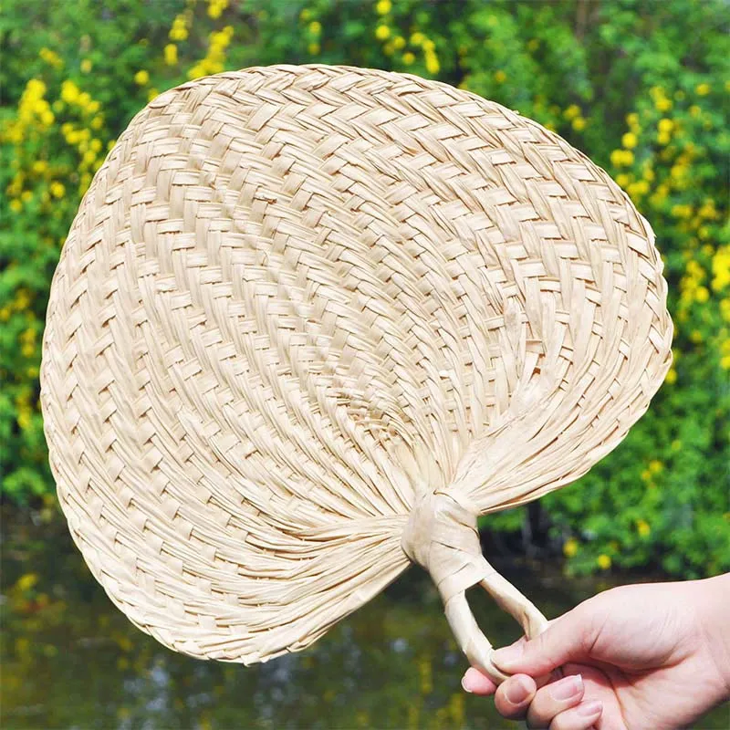 Zhu Shan 竹扇 Old-Fashioned Portable Woven Unisex Bamboo Fan